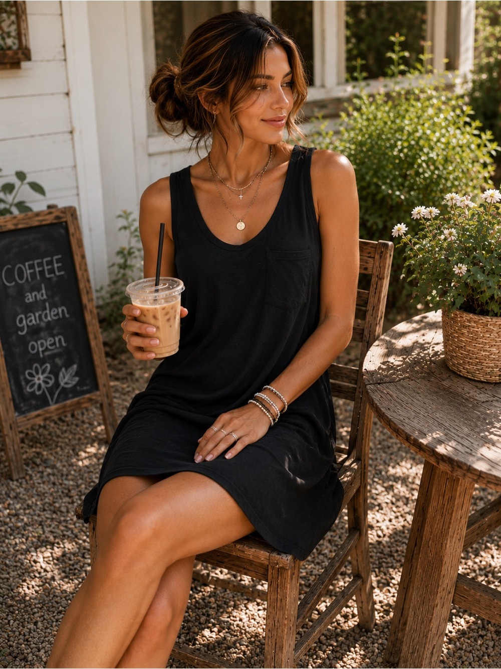 Maurices Black Sleeveless Midi Tank Dress - Picture 2 of 2